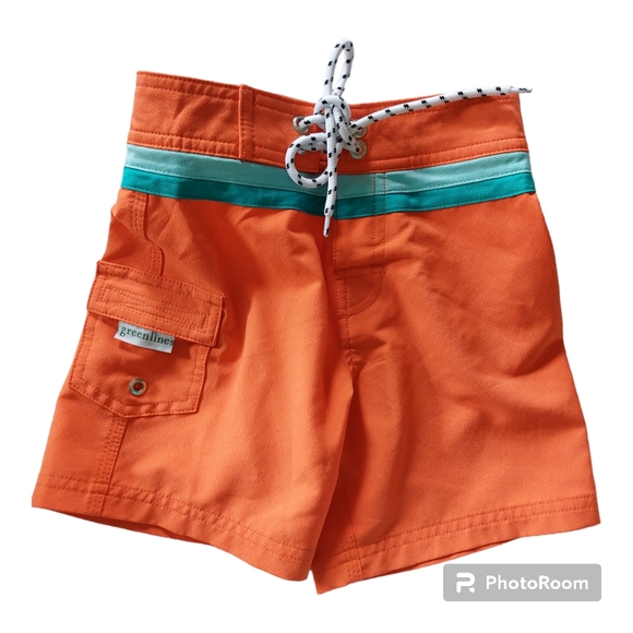 Set of Boy's Greenline Board Shorts and Crewcuts Short Sleeve Rashguard, size 4 - Picture 2 of 16